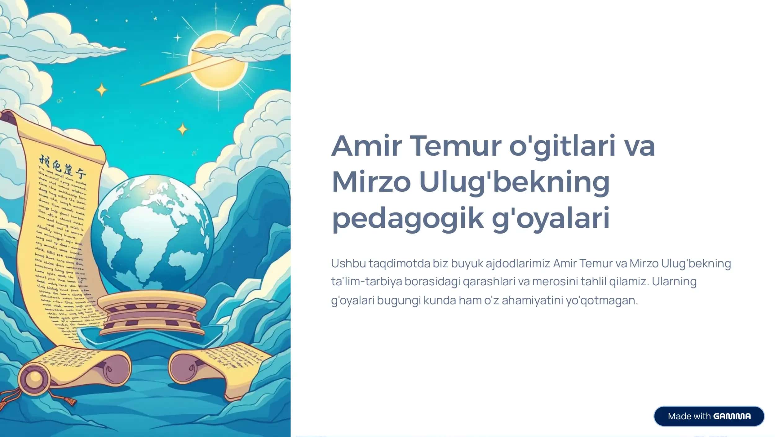 Amir Temur va Ulugʻbek