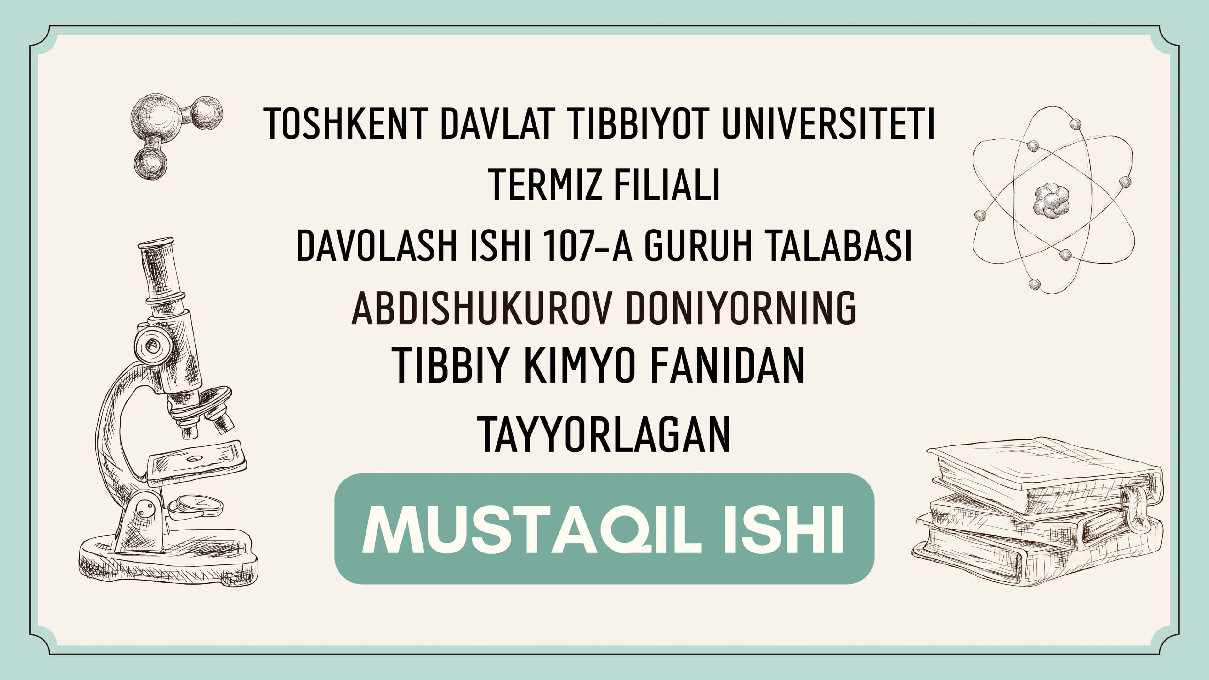 Yadro kimyosining tibbiyotdagi o’rni