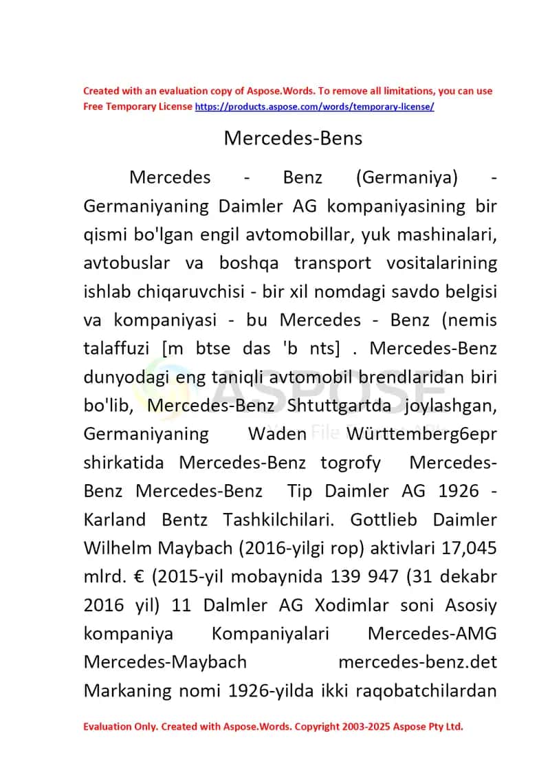 Mecedes-Benz