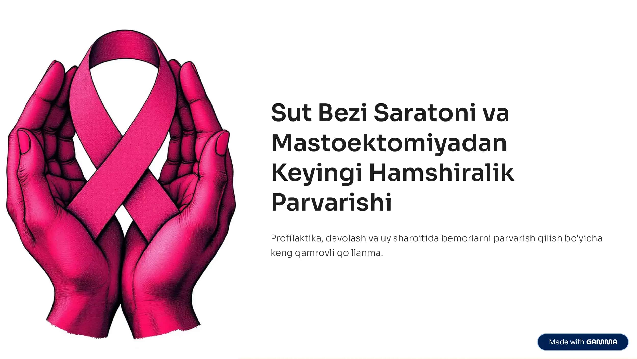 Sut Bezi Saratoni va Mastoektomiyadan Keyingi Hamshiralik Parvarishi