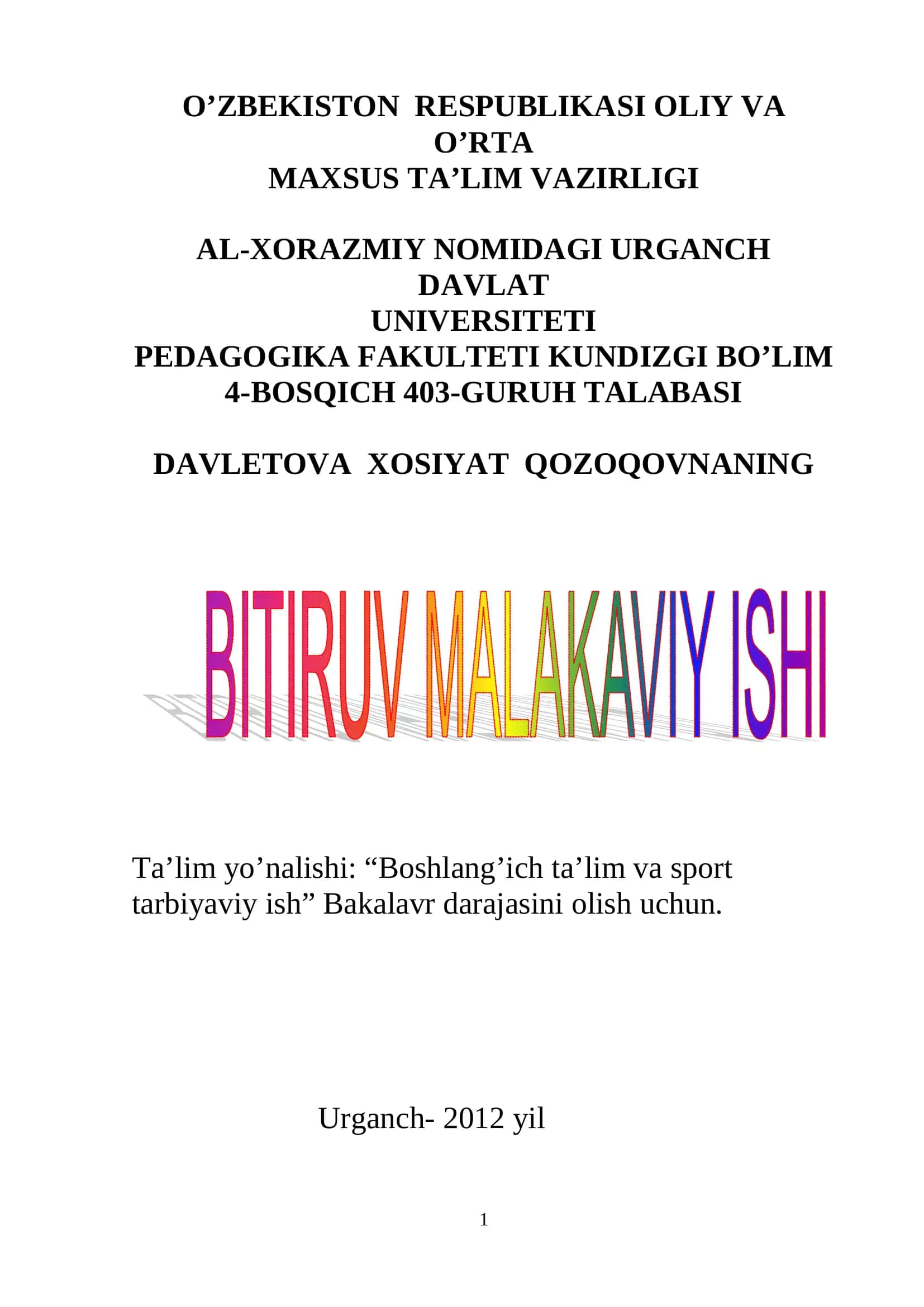 Boshlang’ich sinflarda matematikadan tenglama va tengsizliklarni o’rganish metodikasi