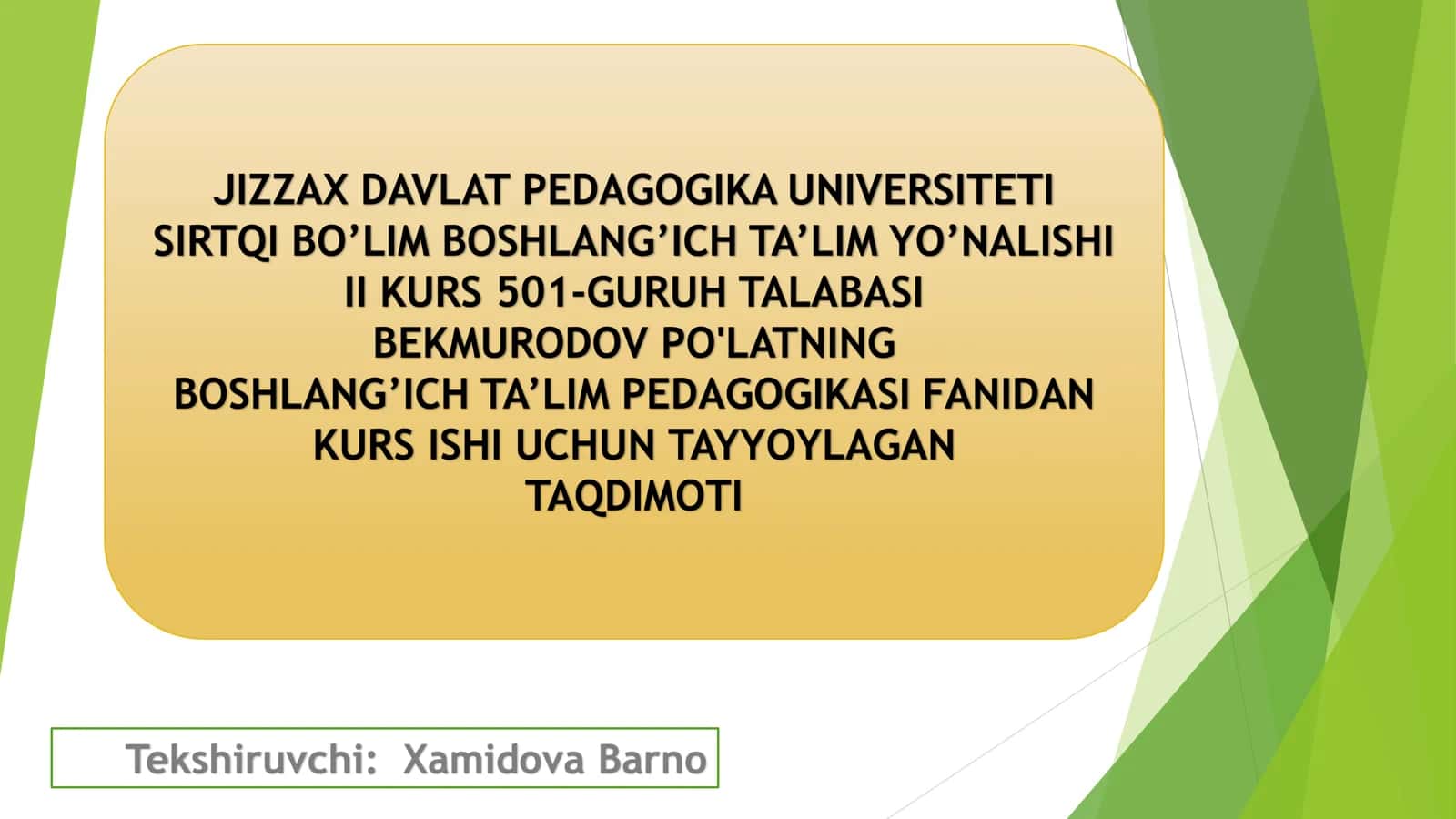 Maktabda ota-onalar majlislarini tashkil etish metodikasi