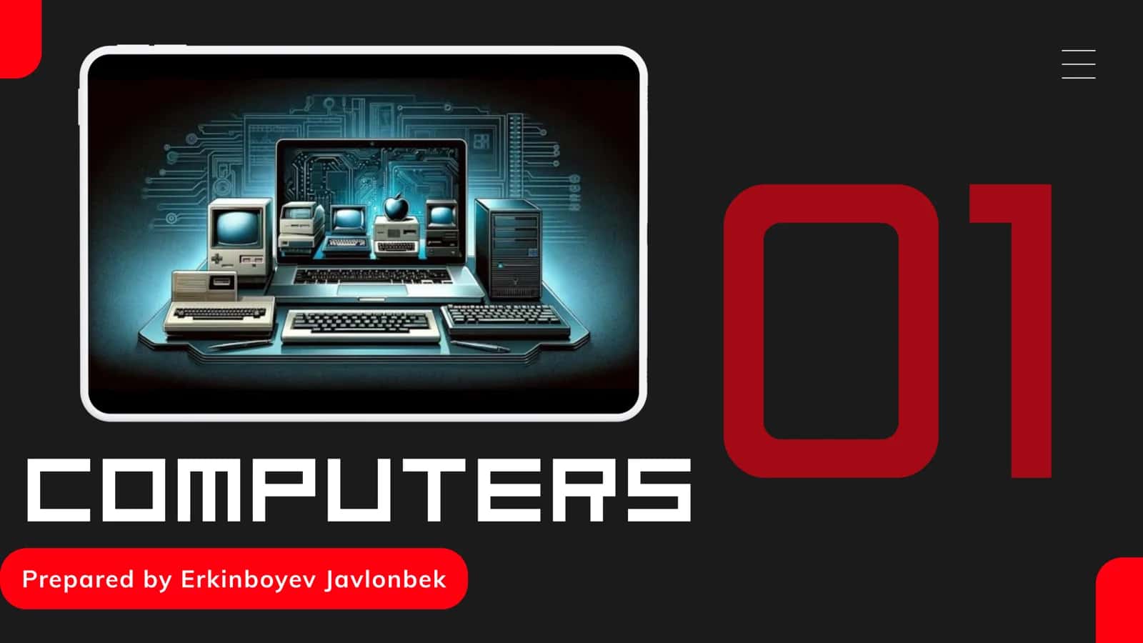 Inventions.Computer haqida ingliz tilidagi slayd