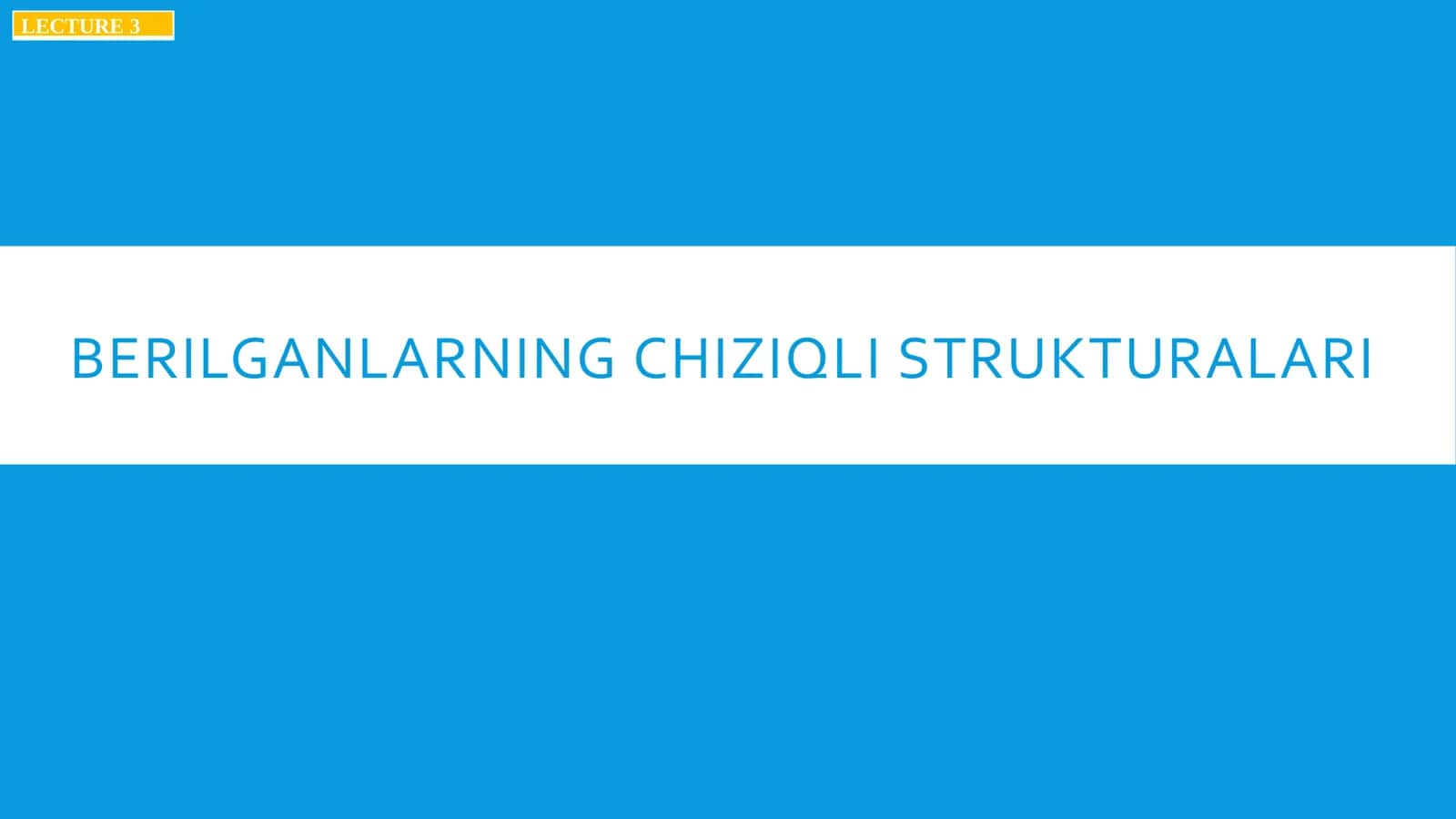 BERILGANLARNING CHIZIQLI STRUKTURALARI