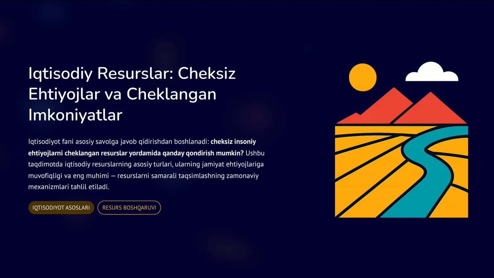 Iqtisodiy Resurslar: Cheksiz