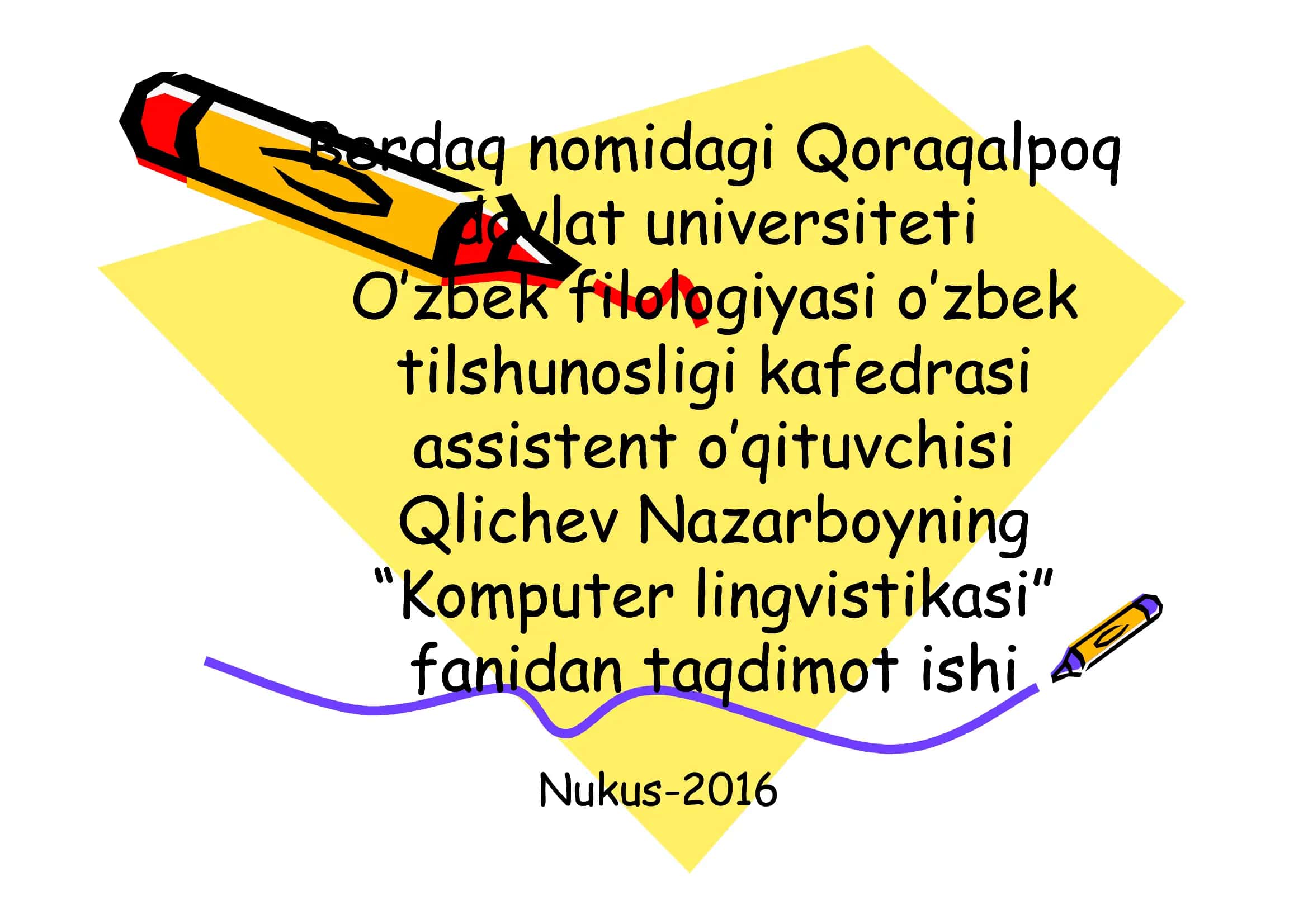 O’zbek tili gramatikasining formulalari. Avtamatik tarjima yo’nalishining zamonaviy holati va istiqboli