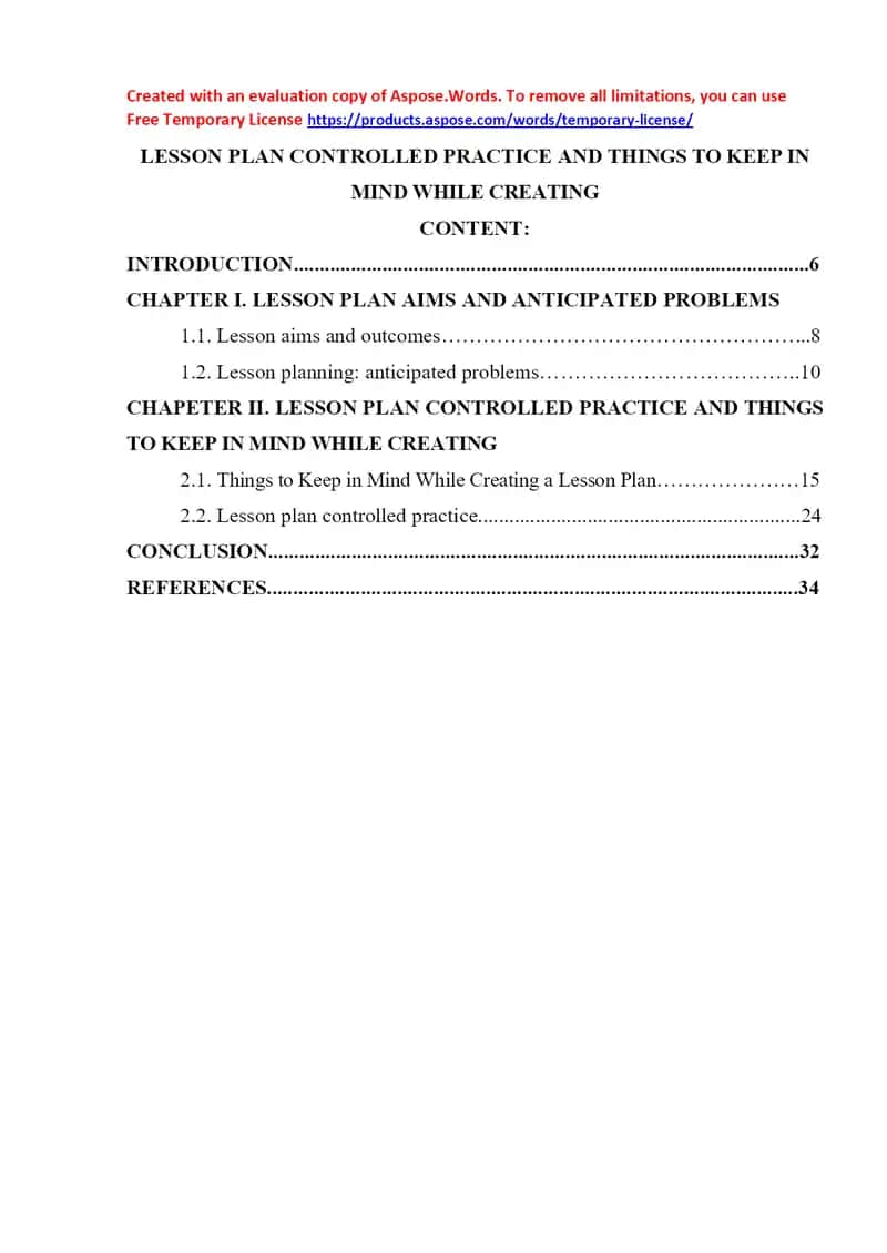 LESSON PLAN CONTROLLED PRACTICE AND THINGS TO KEEP IN MIND WHILE CREATING