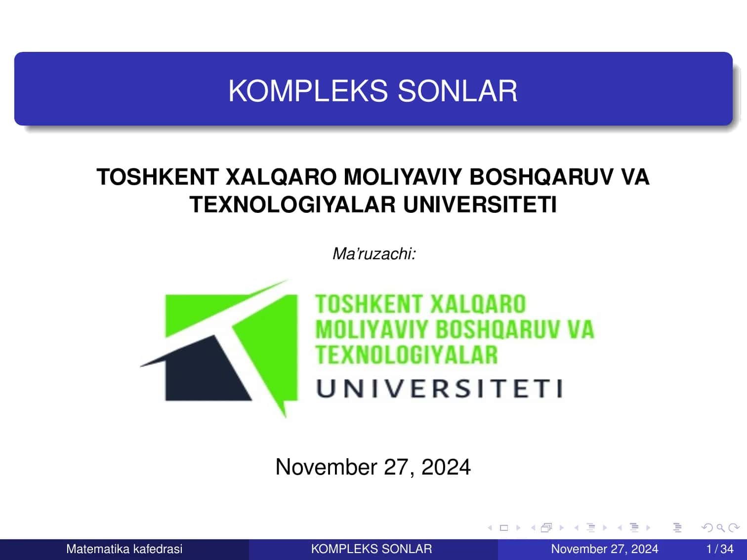 Kompleks Sonlar