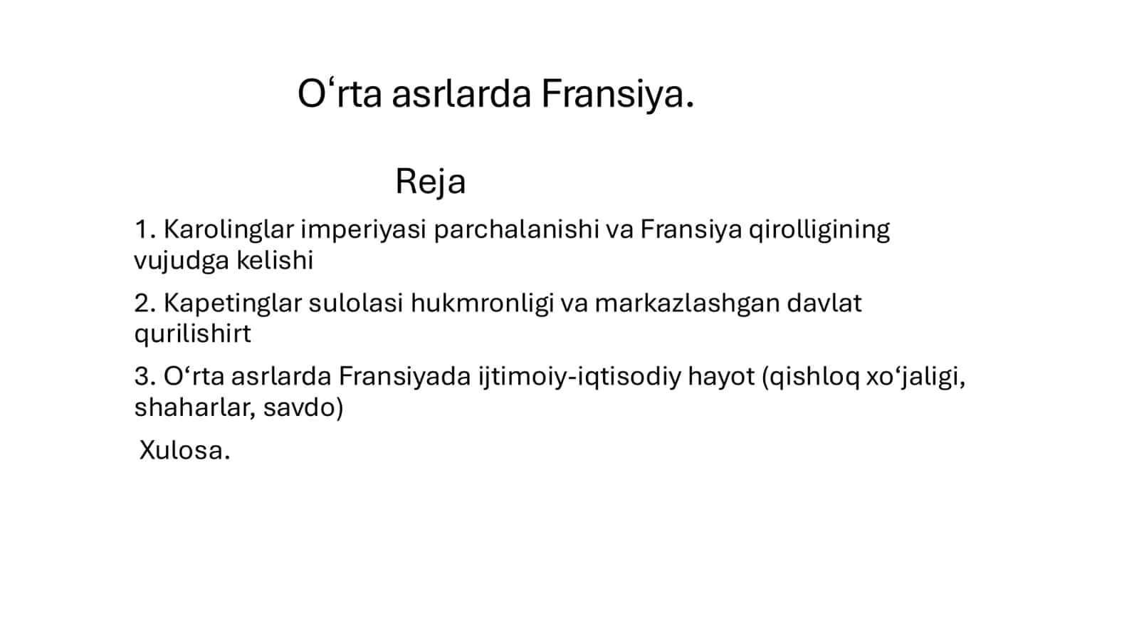 Oʻrta asrlarda Fransiya