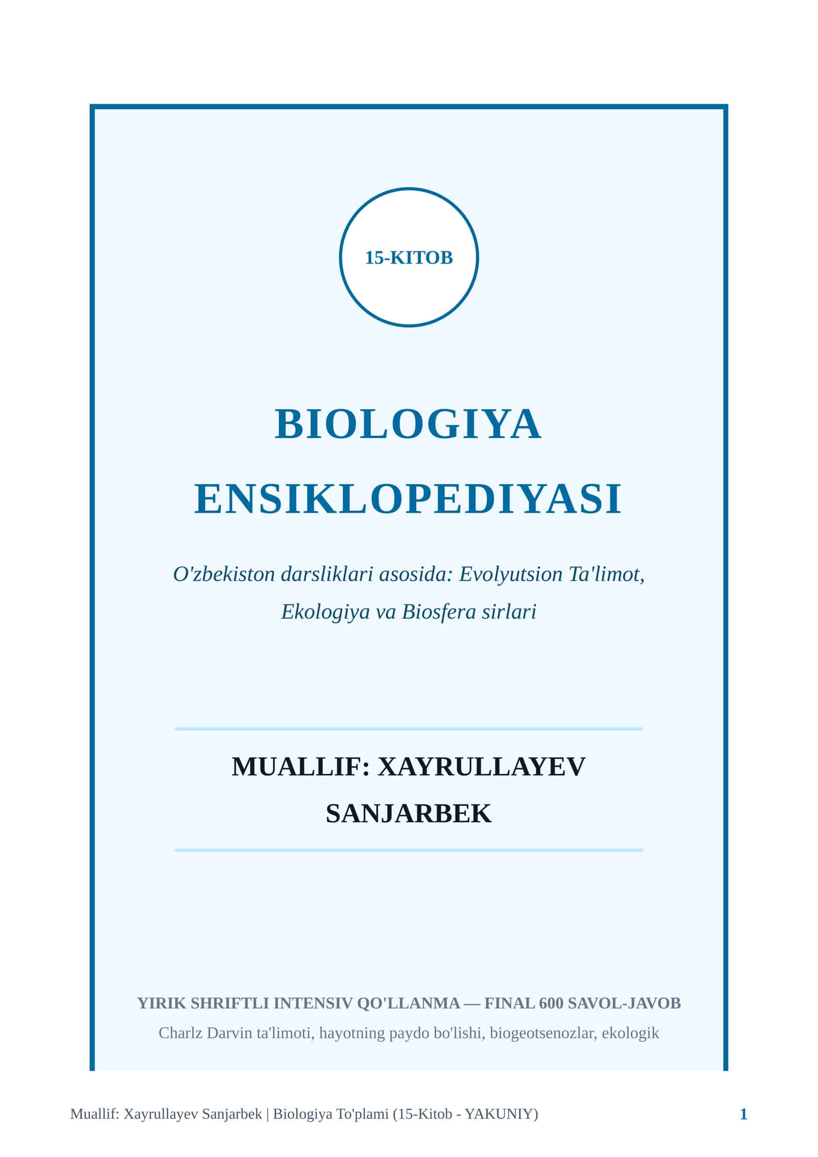 BIOLOGIYA ENSIKLOPEDIYASI