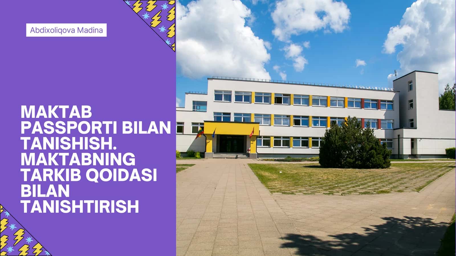 MAKTAB PASSPORTI BILAN TANISHISH
