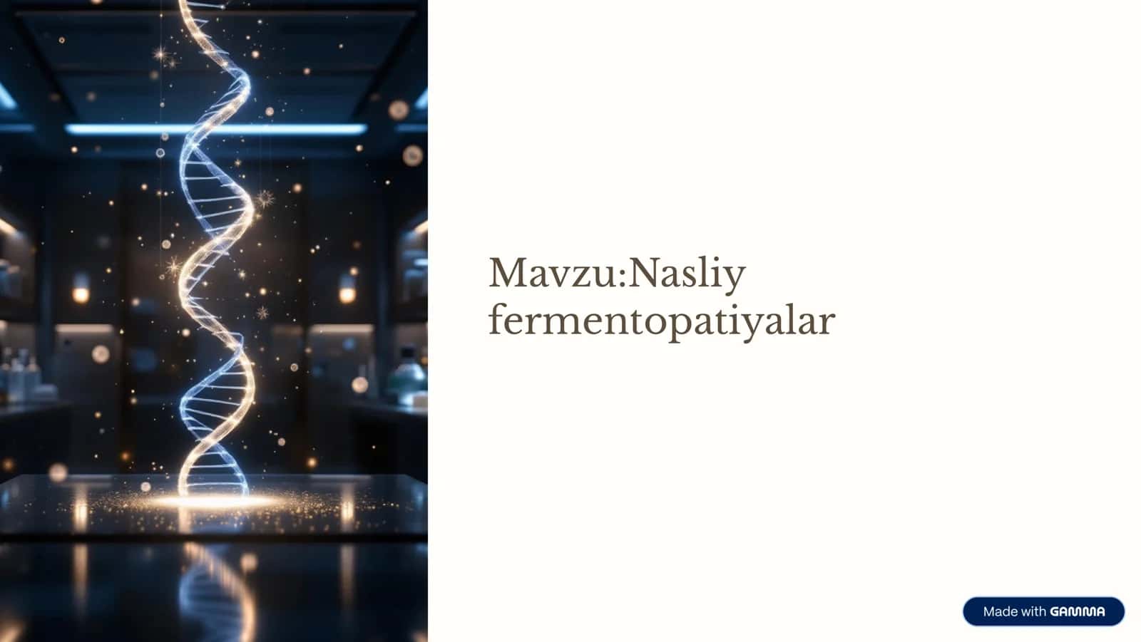 Nasliy
fermentopatiyalar