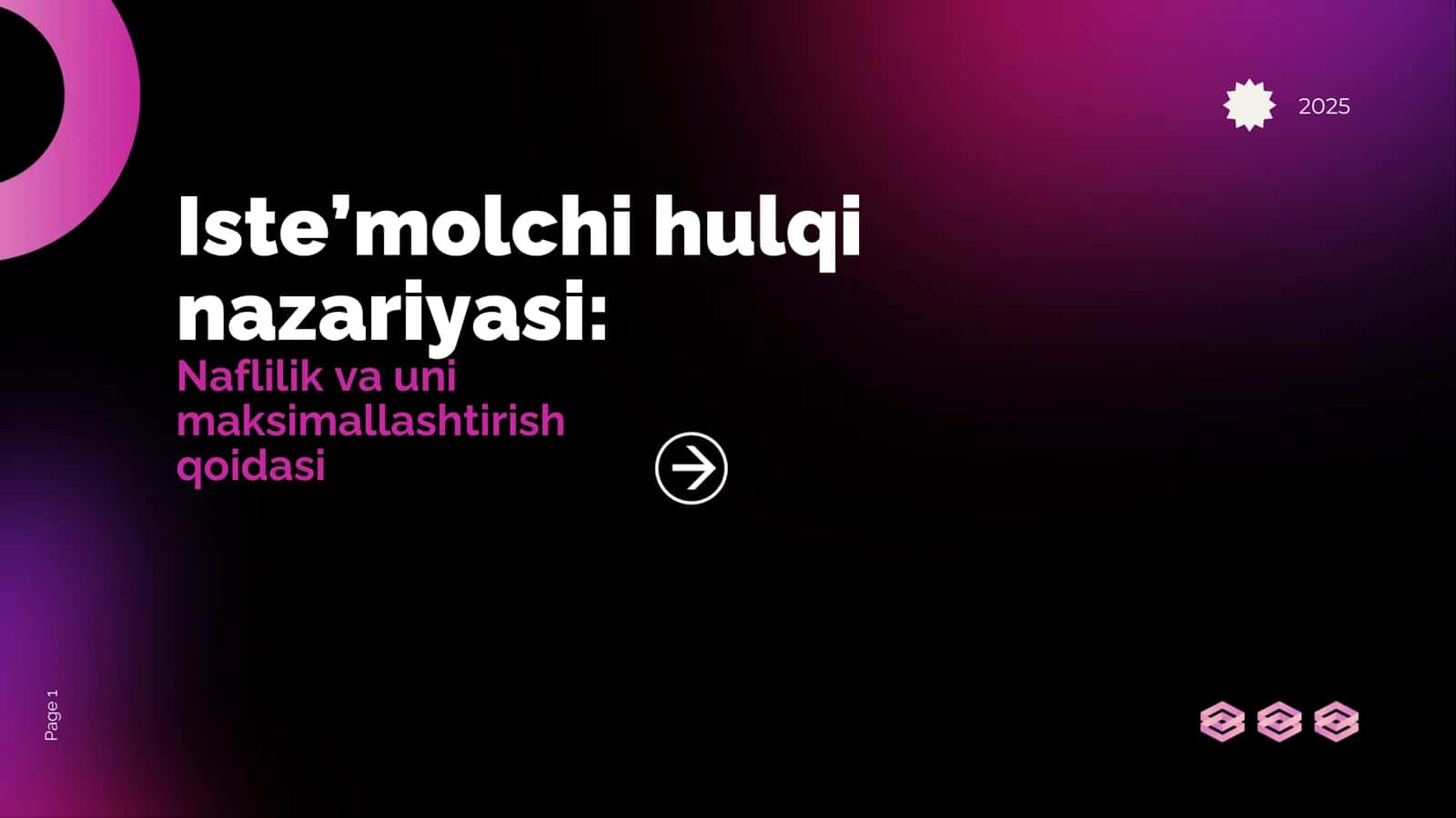 Iste’molchi hulqi nazariyasi: Naflilik va uni maksimallashtirish qoidasi