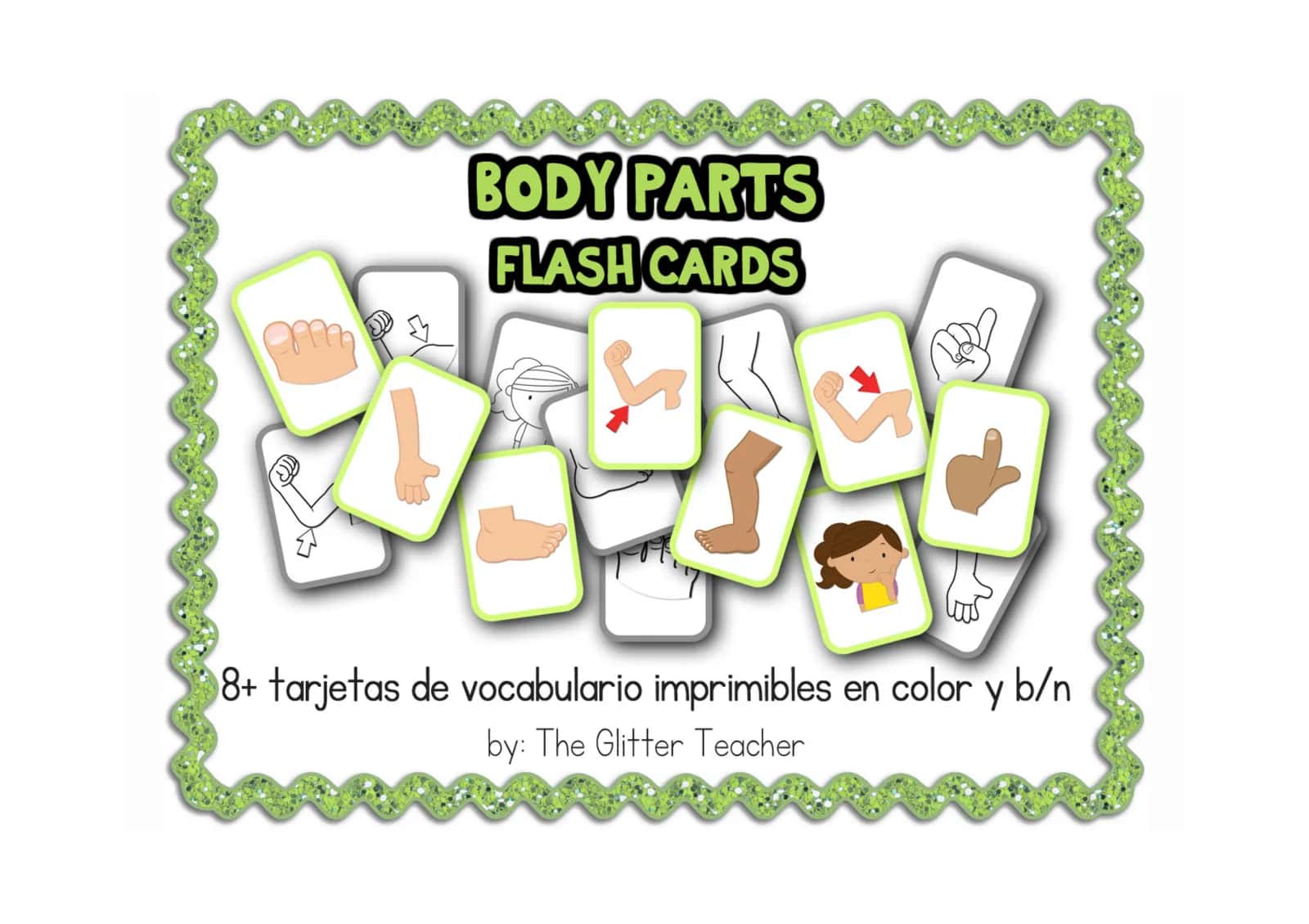 BODY PARTS FLASH CARDS