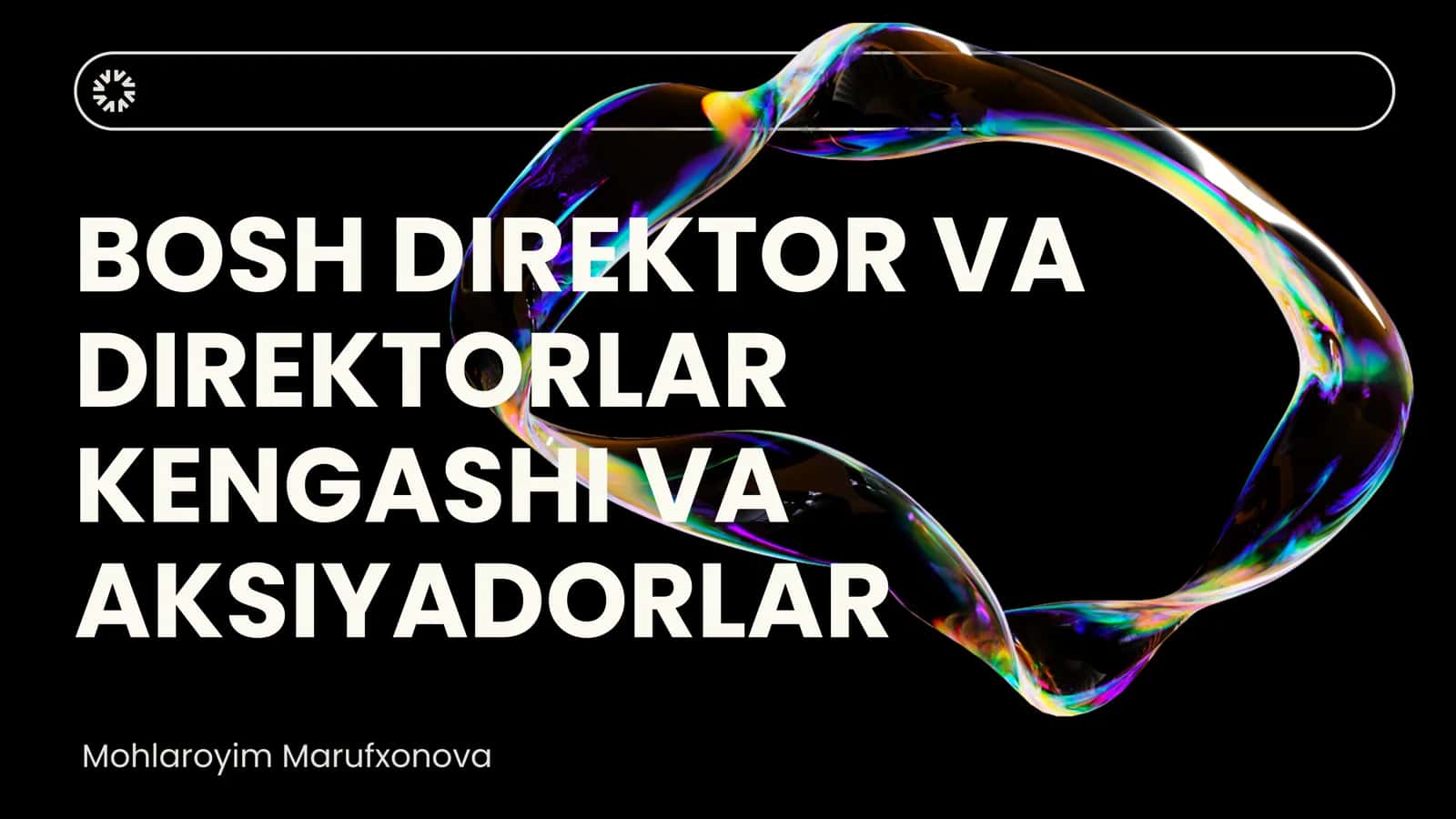DIREKTORLAR KENGASHINING ROLI