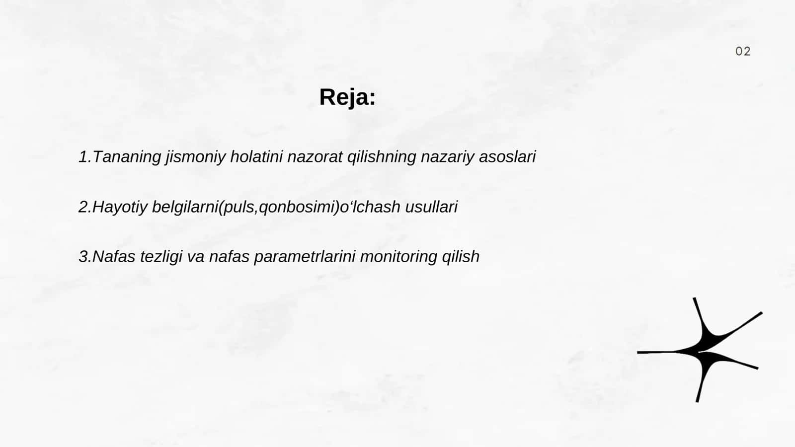 Tananing jismoniy holatini nazorat qilishning nazariy asoslari