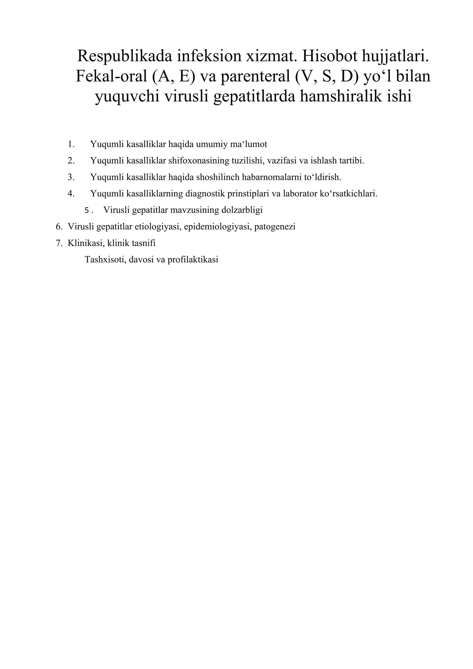 Virusli gepatitlar