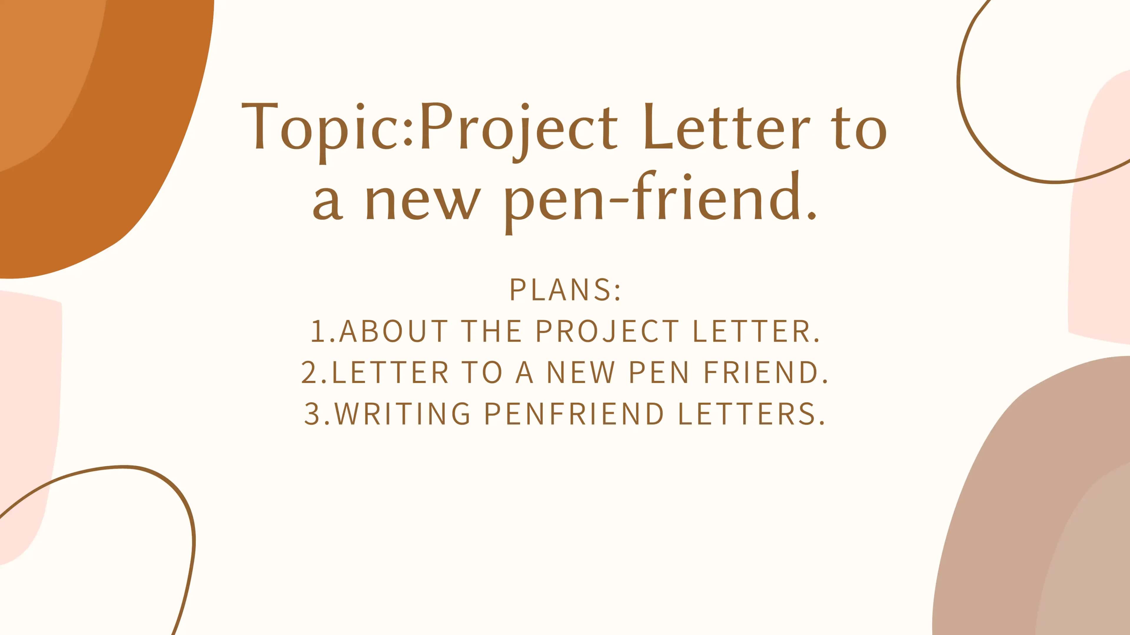 Letter to a new pen-friend