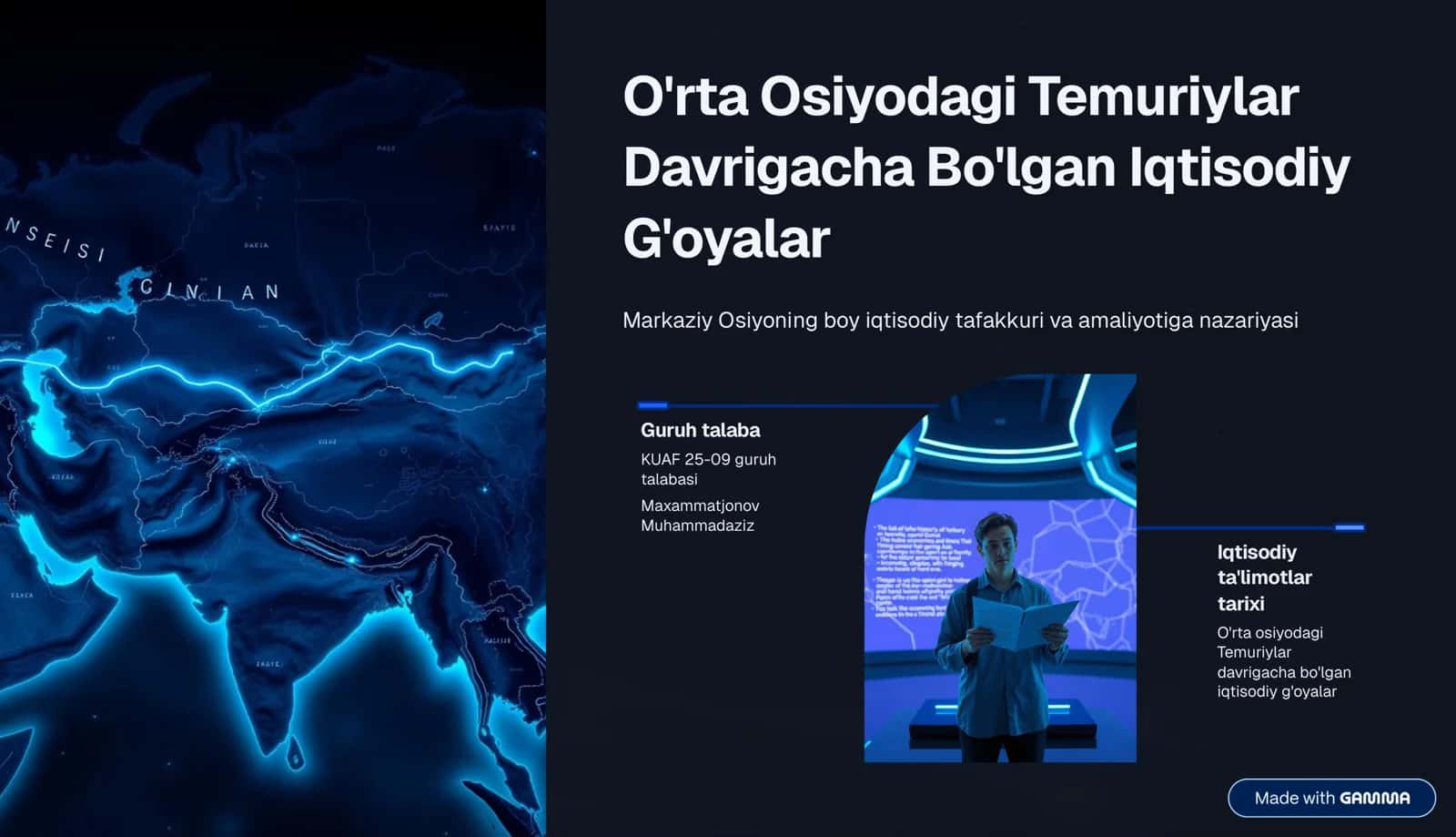 Iqtisodiy G'oyalar Tarixi