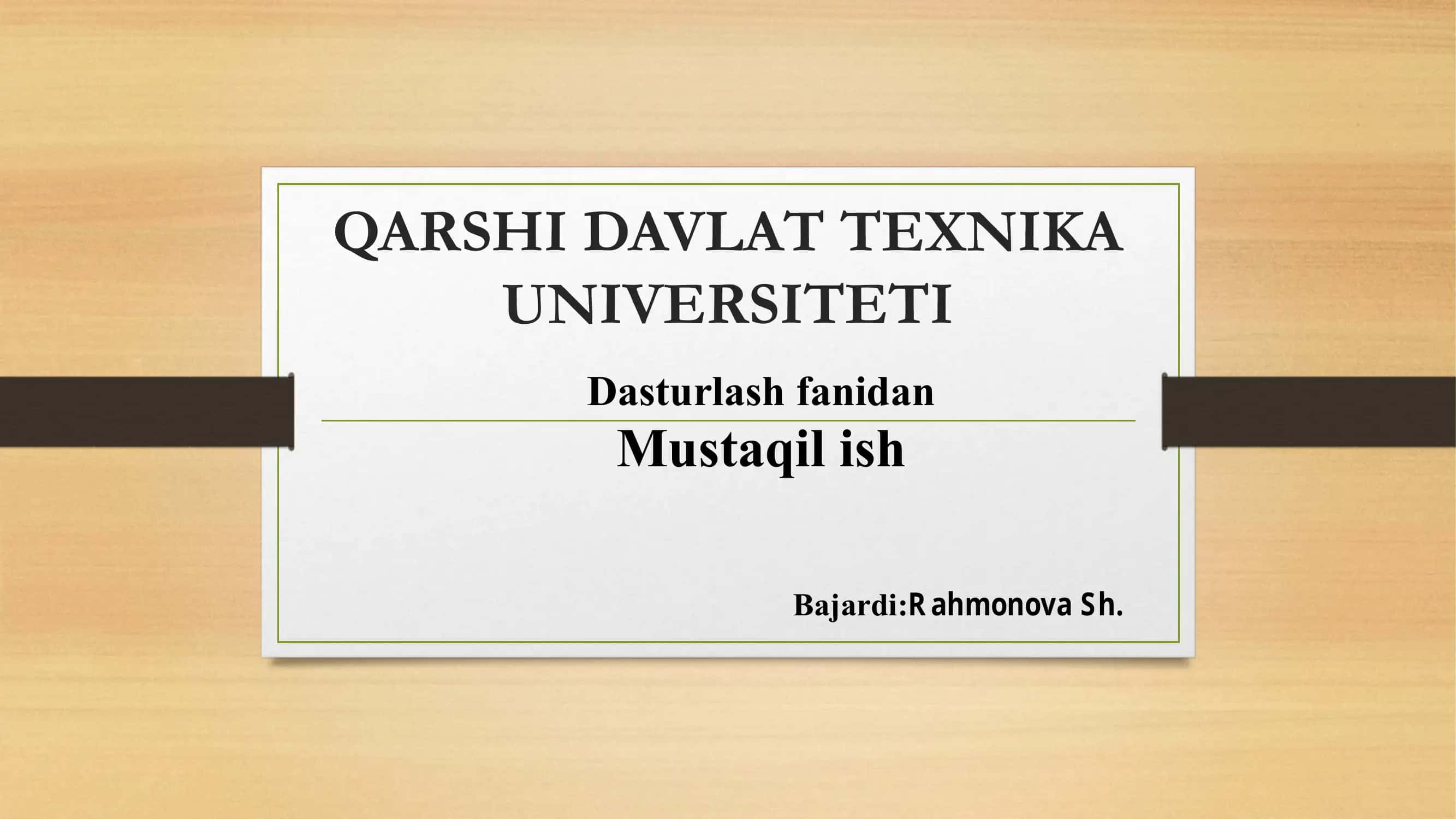 STL kutubxonalar. 2.Konteyner sinflar. 3.Chiziqli konteynerlar (array, vector, deque, list, forward_list) 4.Assotsiyativ konteynerlar (set, map, multiset, multimap)