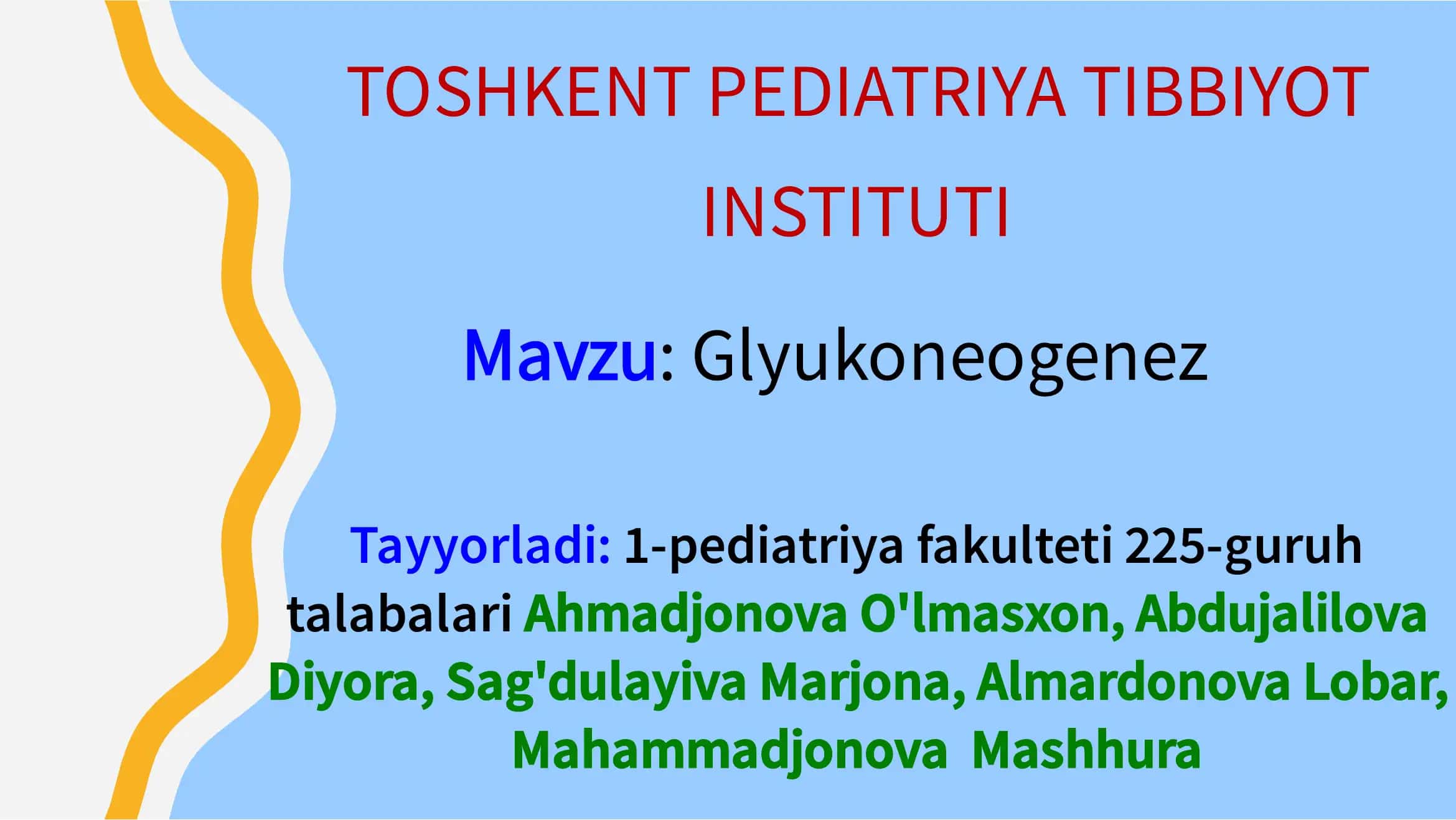 Glyukoneogenez