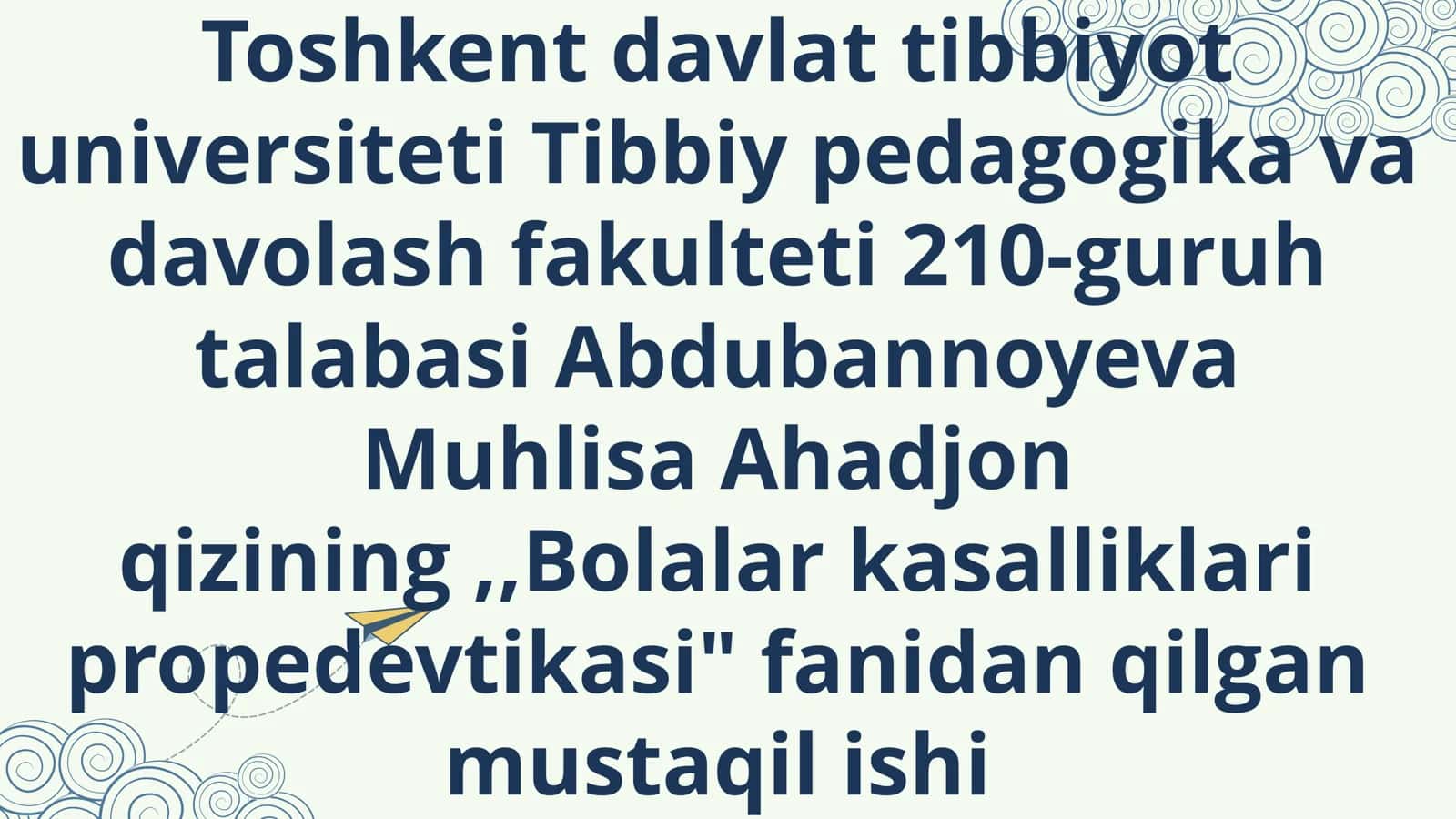 Bolalar nafas tizimi kasalliklari semiotikasi va sindromlari