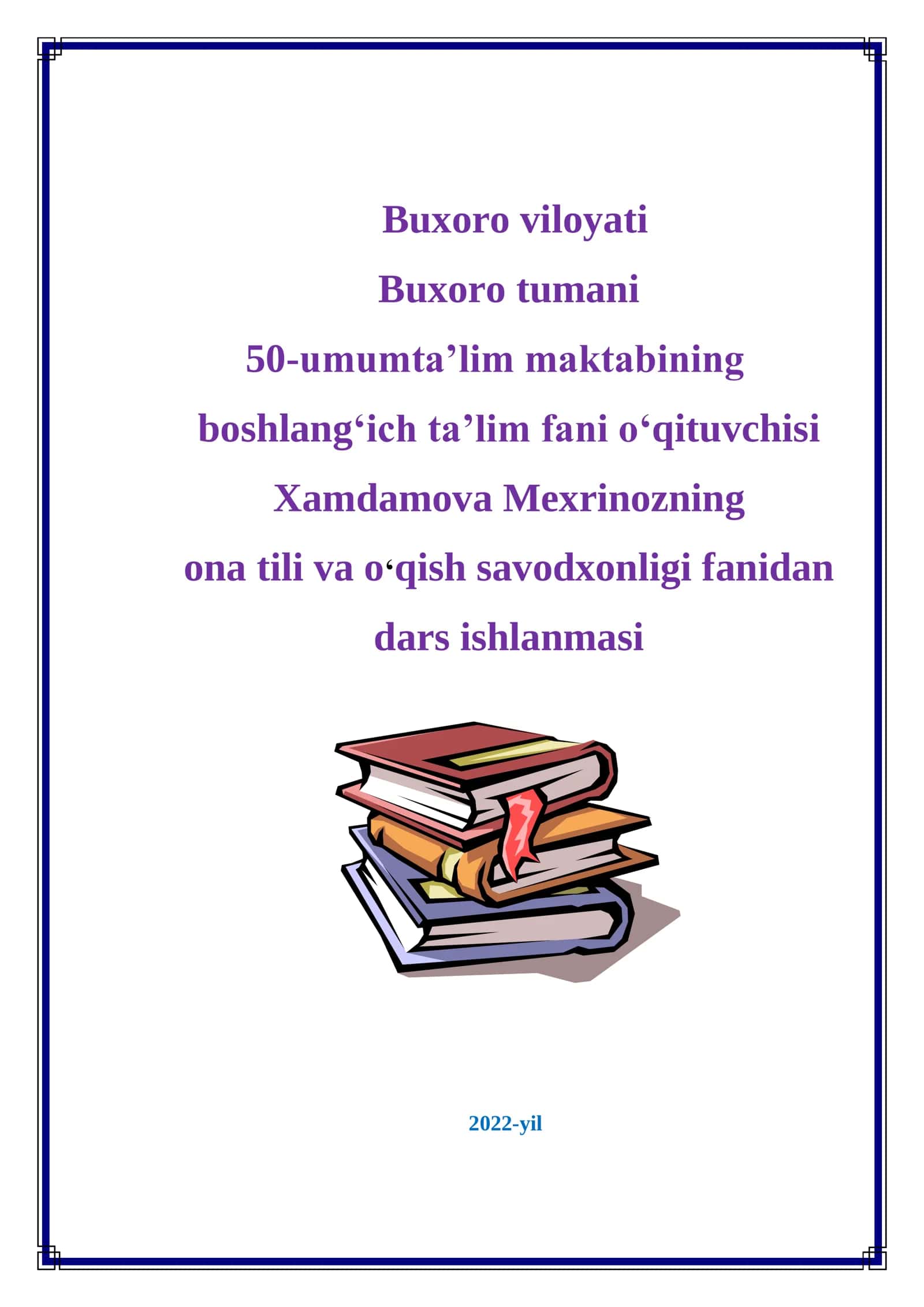 3-sinf Ona tili va o'qish savodxonligi ochiq dars ishlanma. Inson nima uchun hammadan kuchli