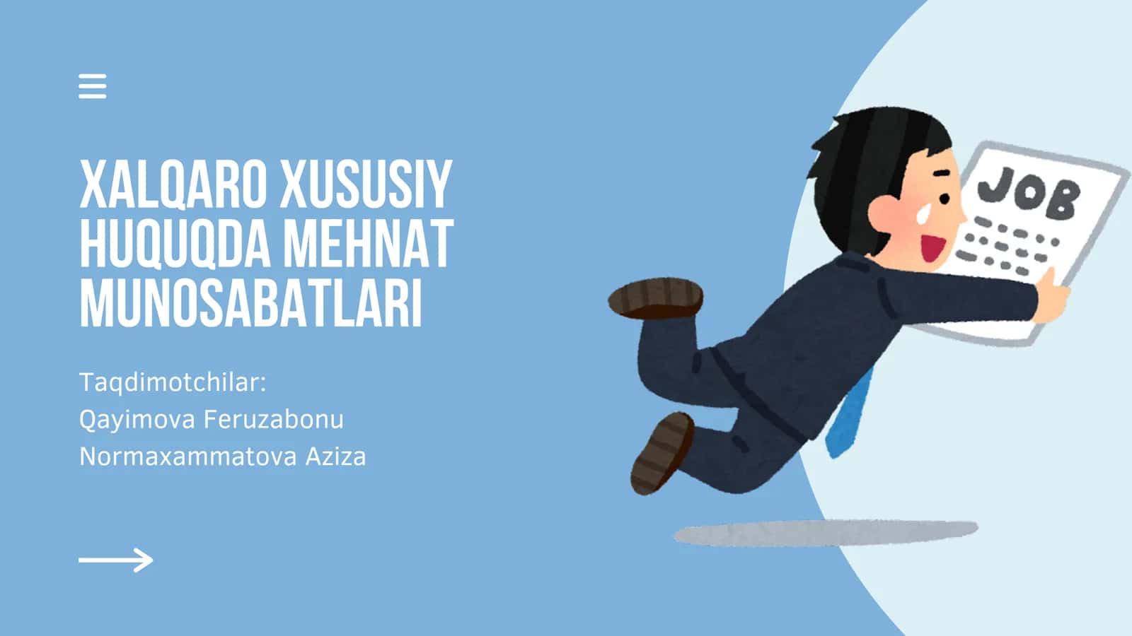 Xalqaro Xususiy Huquqda Mehnat Munosabatlari