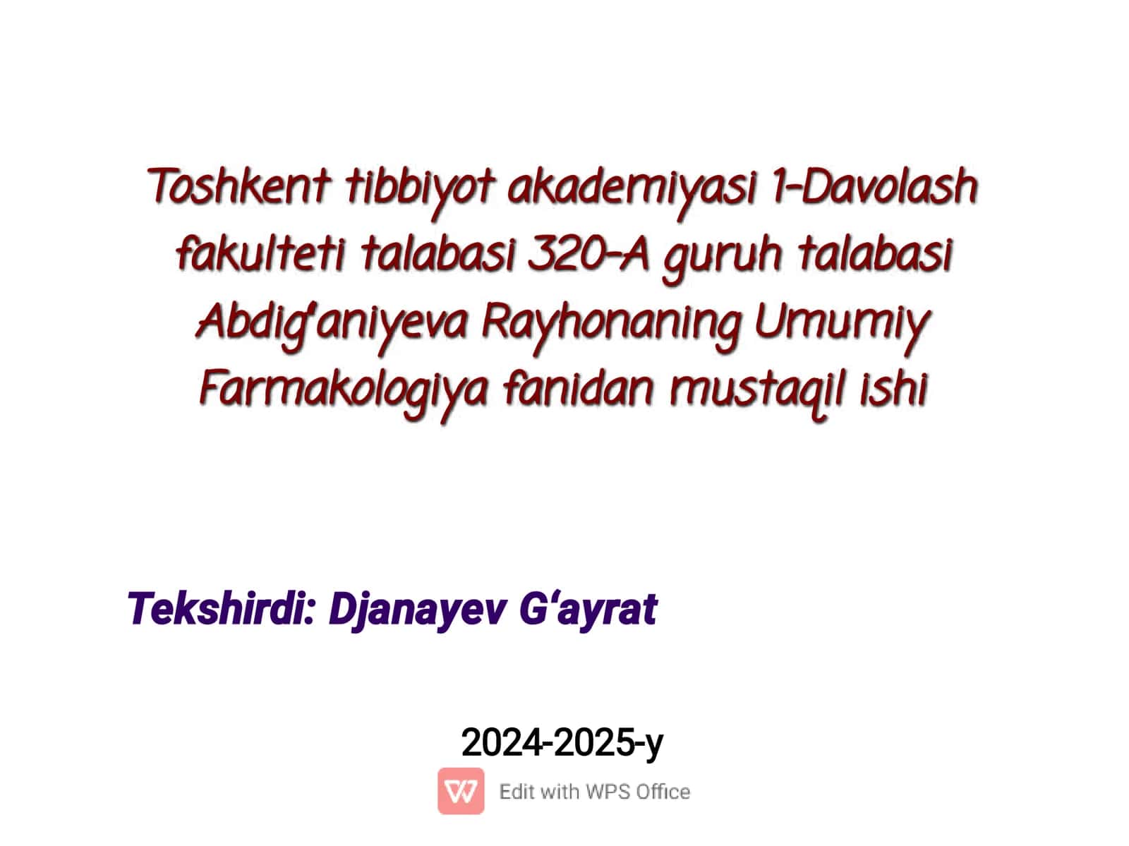 suyuq dori shakllari va ularga retsept yozish