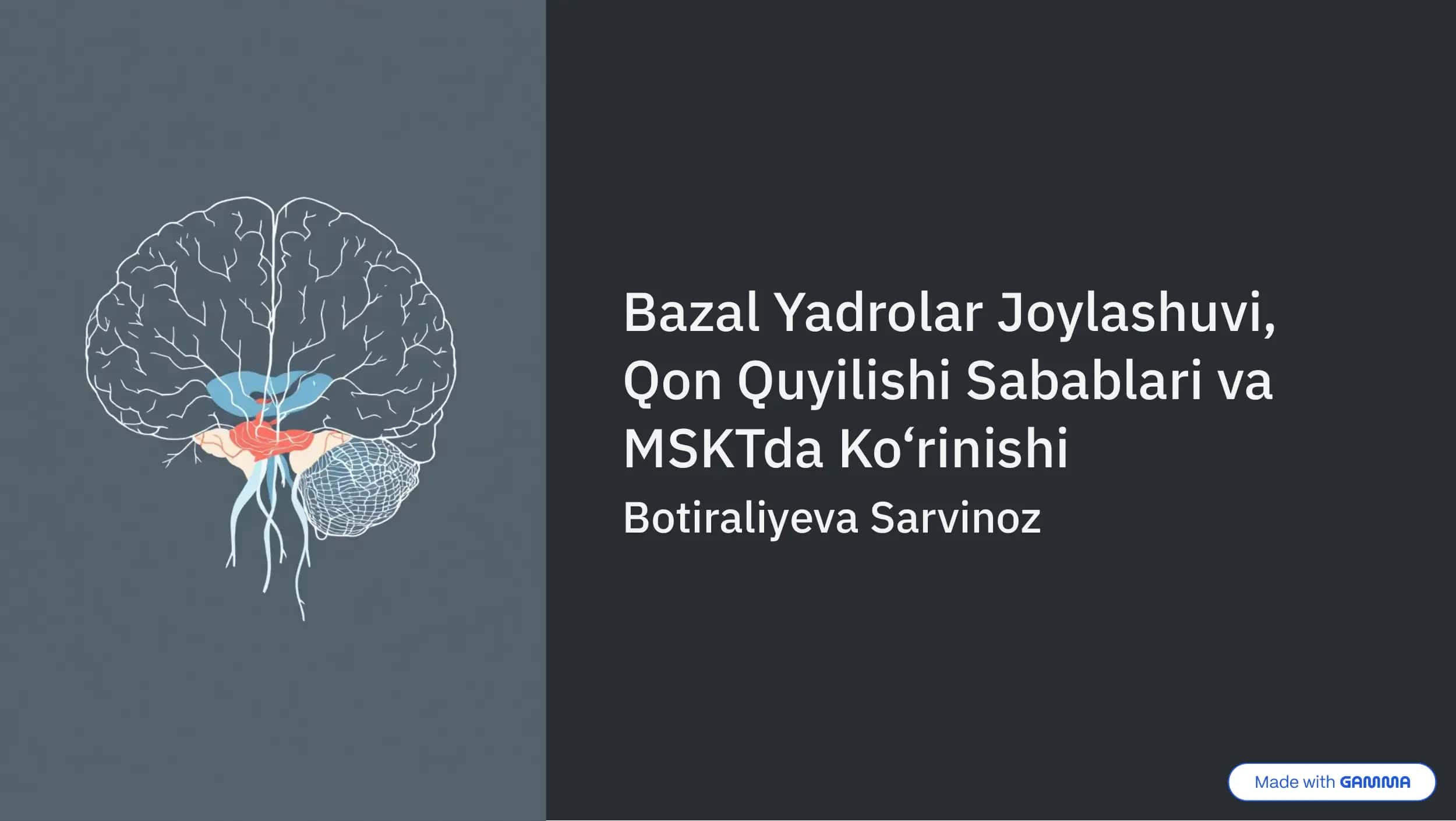 Bazal Yadrolar Joylashuvi