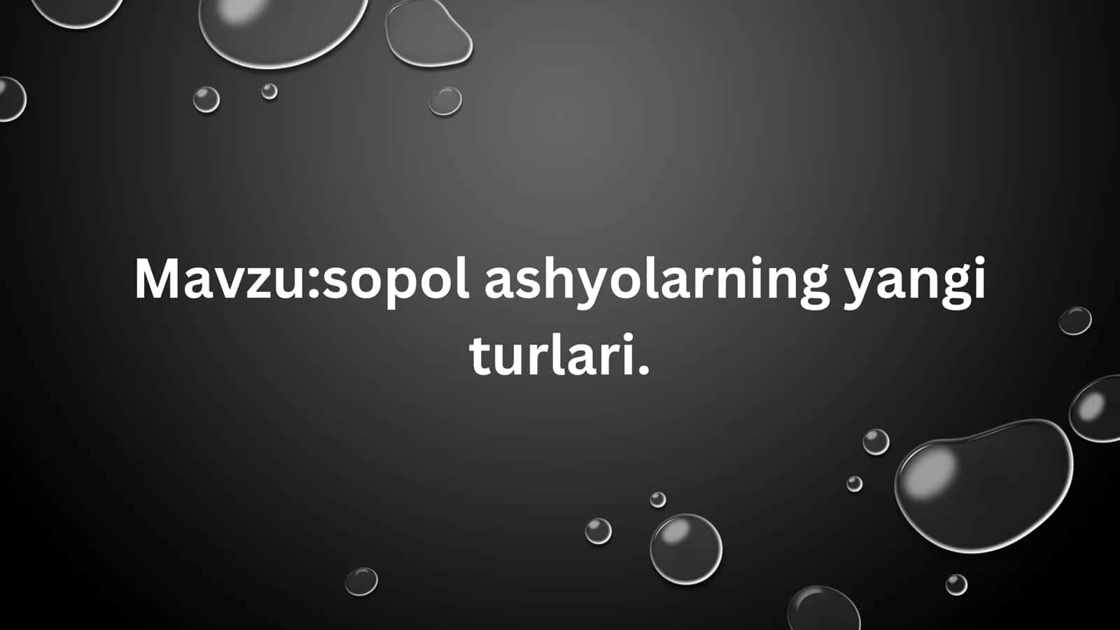 sopol ashyolarning yangi turlari