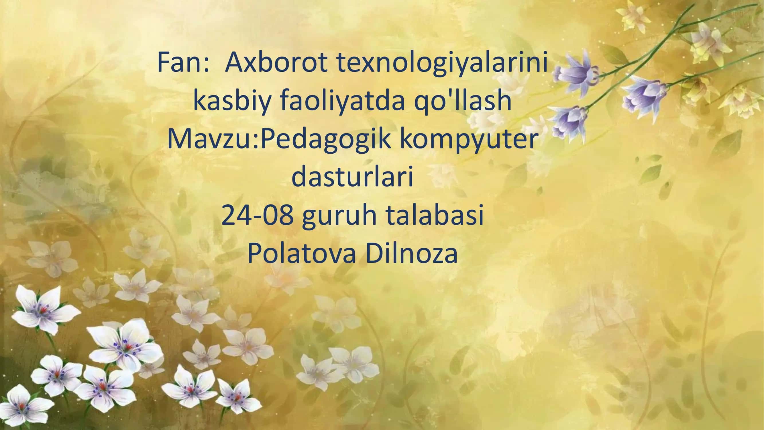 Pedagogik kompyuter dasturlari