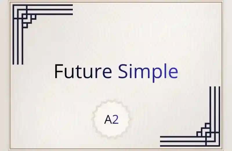 Future Simple for A2 level