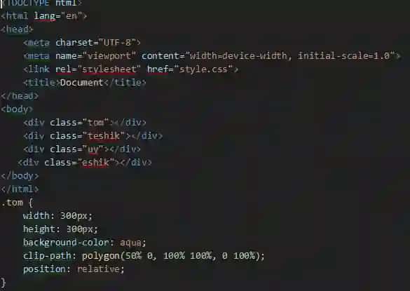 Html va Cssda uy qurish
