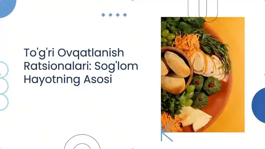 to'g'ri ovqatlanish