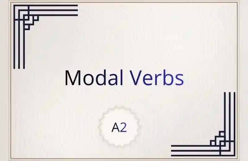 Modal verbs for A2 level