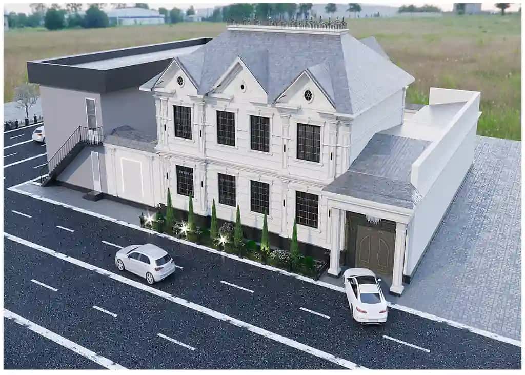 2-qavatl uy rejasi
