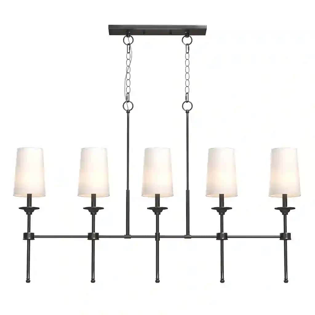 Hayse 5 - Light Dimmable Linear Chandelier