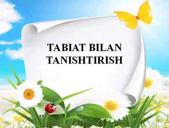 Tabiat bilan tanishtirish shablom