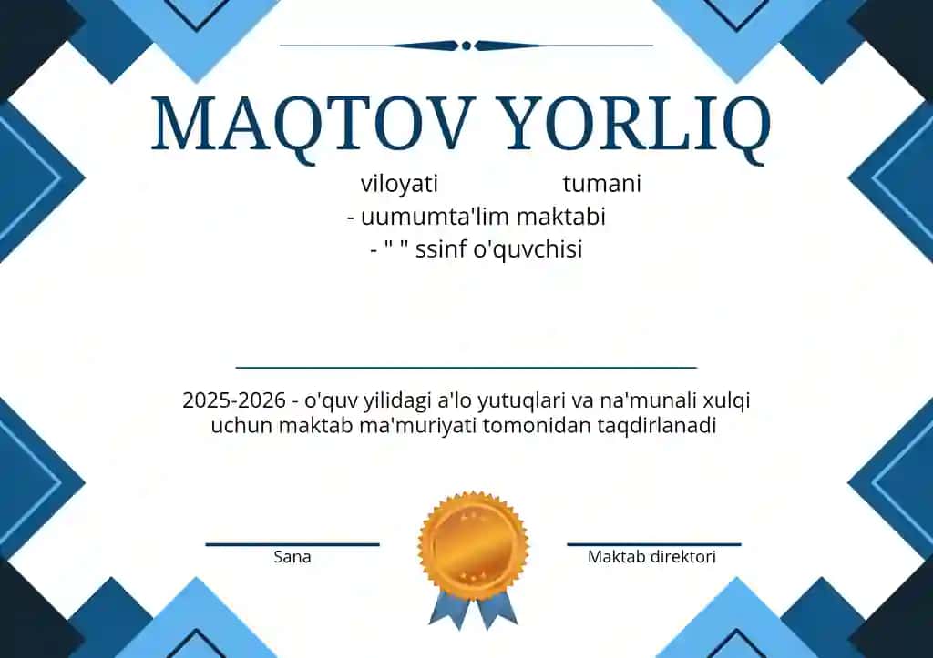 Maqtov yorliq