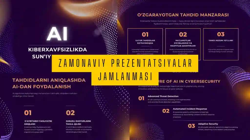 Zamonaviy Prezentatsiya: Ilm, Biznes va Texnologiyalar Uchun Taqdimotlar