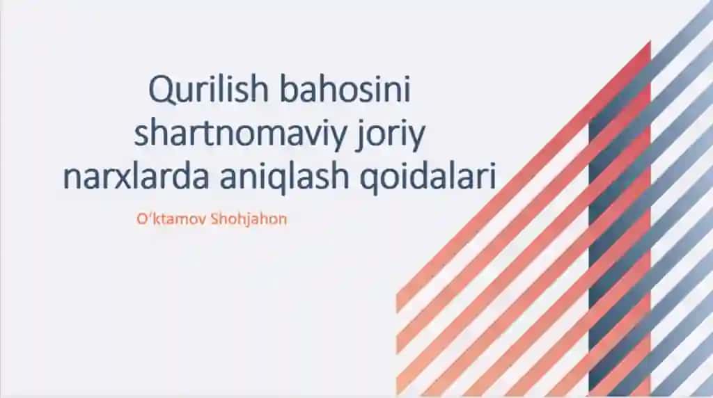 Qurilish sohasi uchun mos shablon
