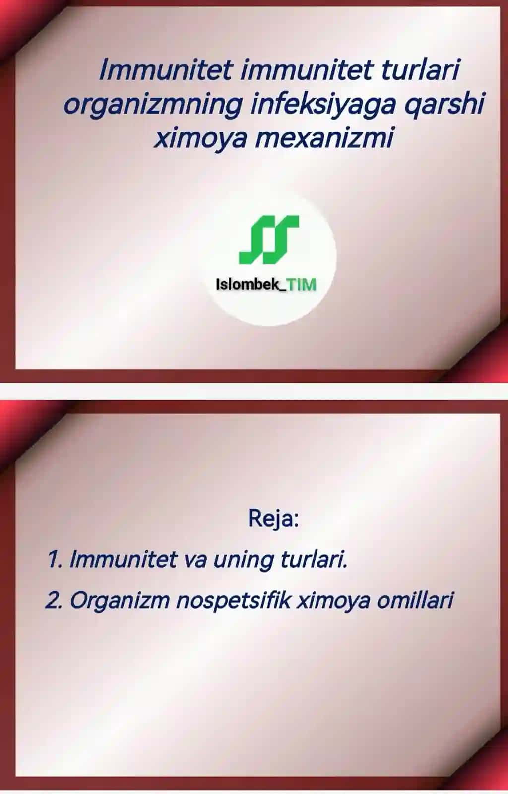 Immunitet immunitet turlari organizmning infeksiyaga qarshi ximoya mexanizmi