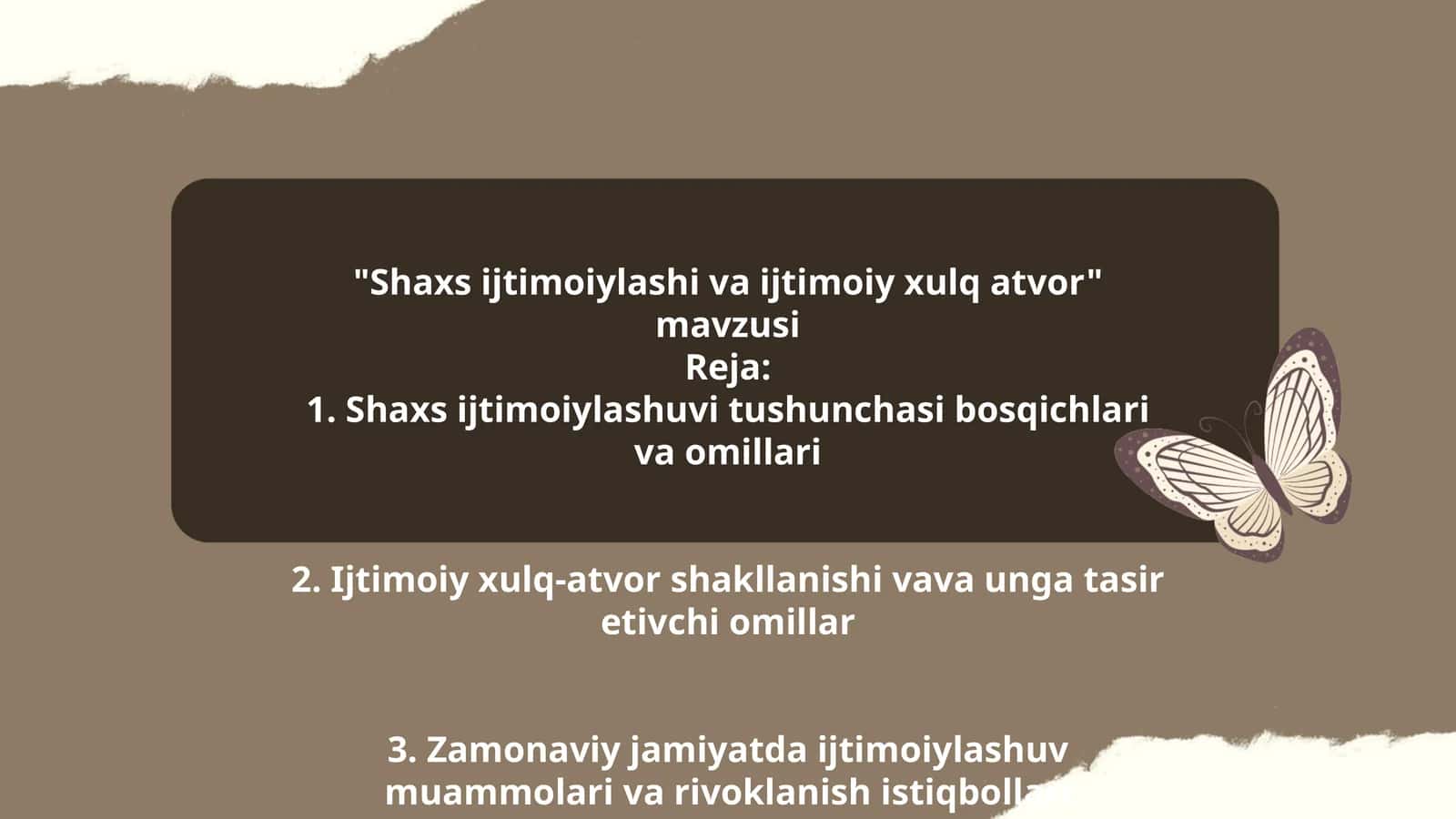 Shaxs ijtimoiylashi va ijtimoiy xulq atvor