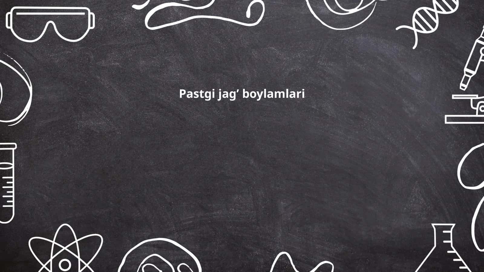 Pastgi jag’ boylamlari anatomiyasi