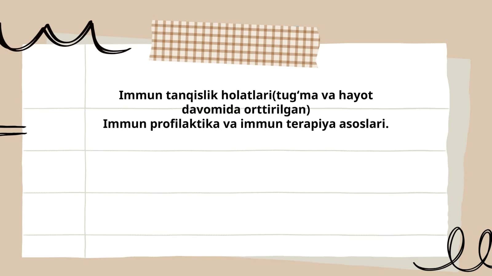 Immun tanqislik holatlari(tugʻma va hayot davomida orttirilgan)