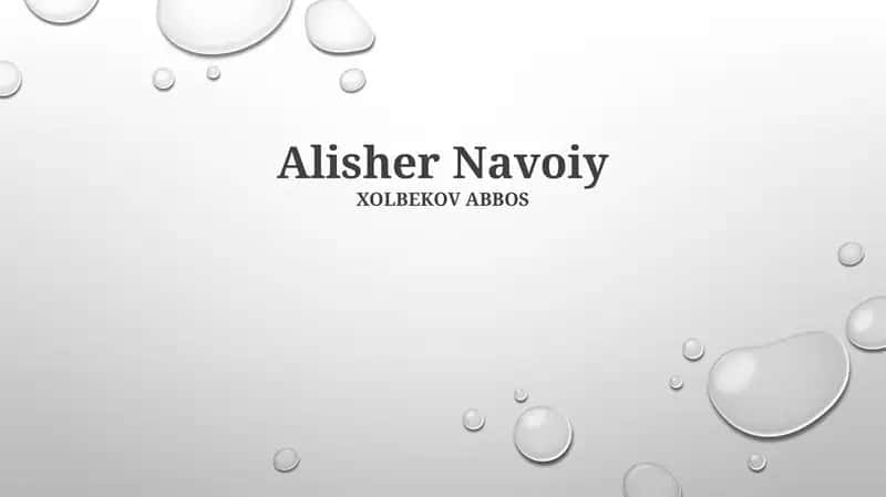 Alisher Navoiy