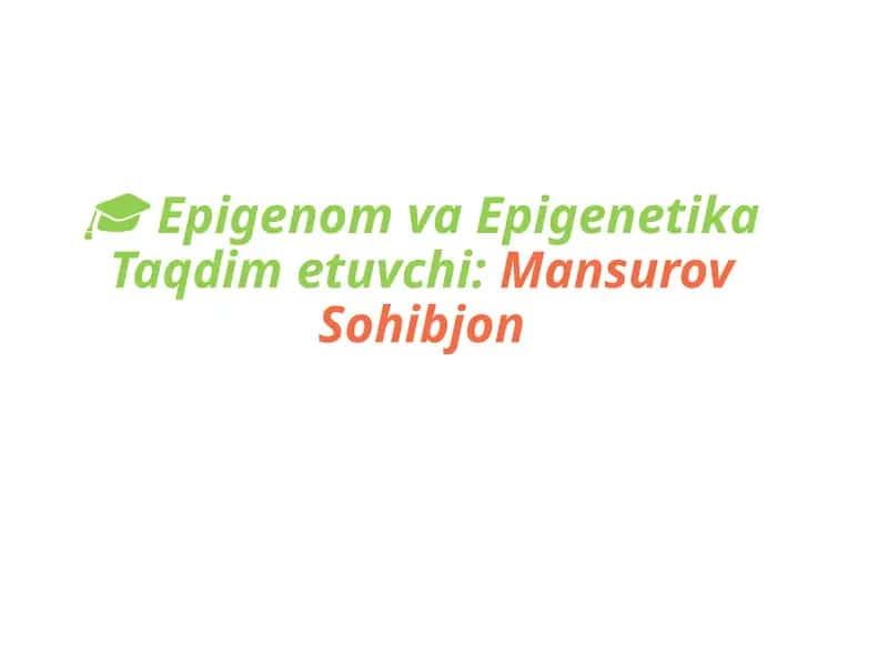 Epigenom va Epigenetika