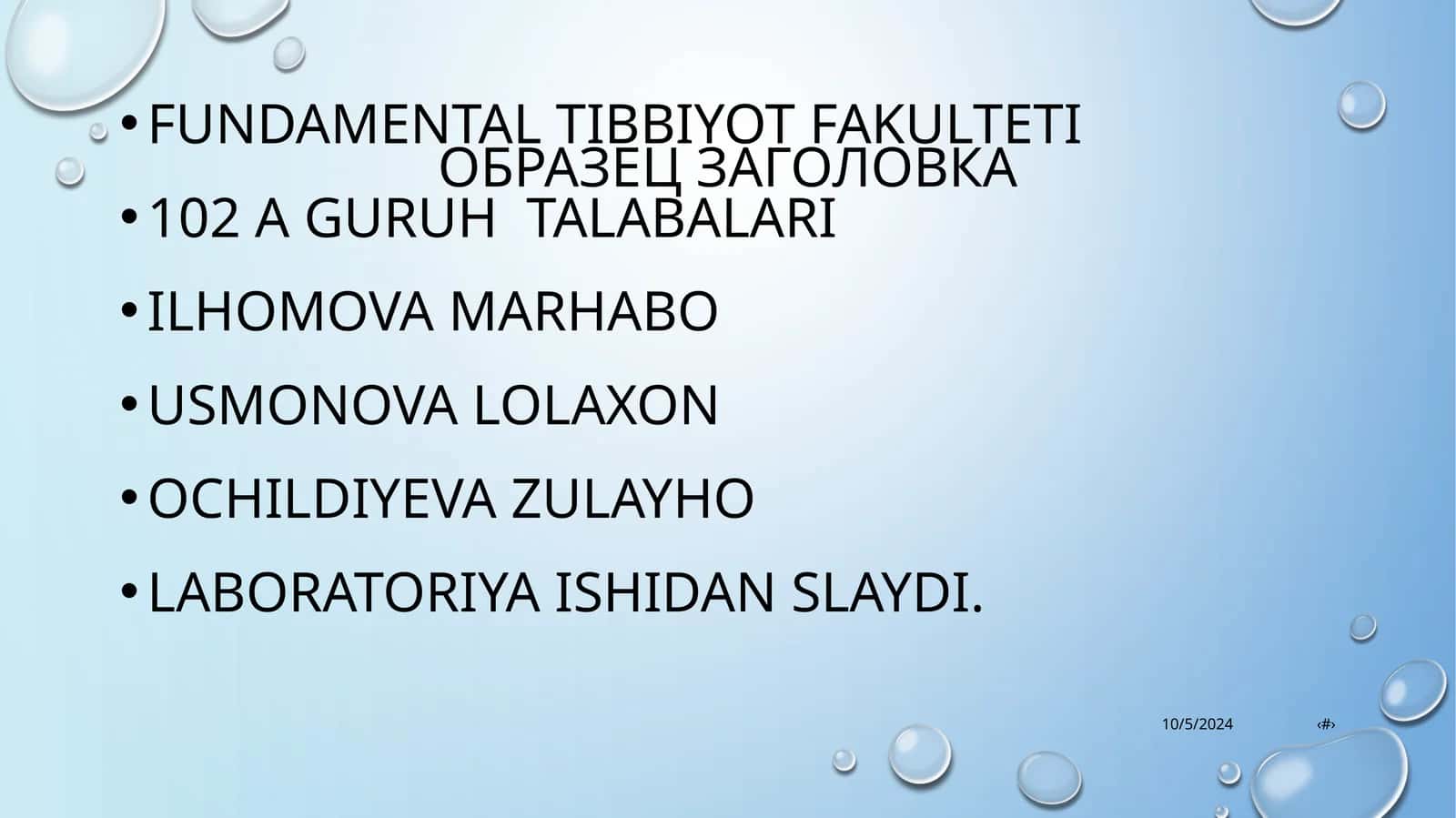 Fundamental tibbiyot fakulteti