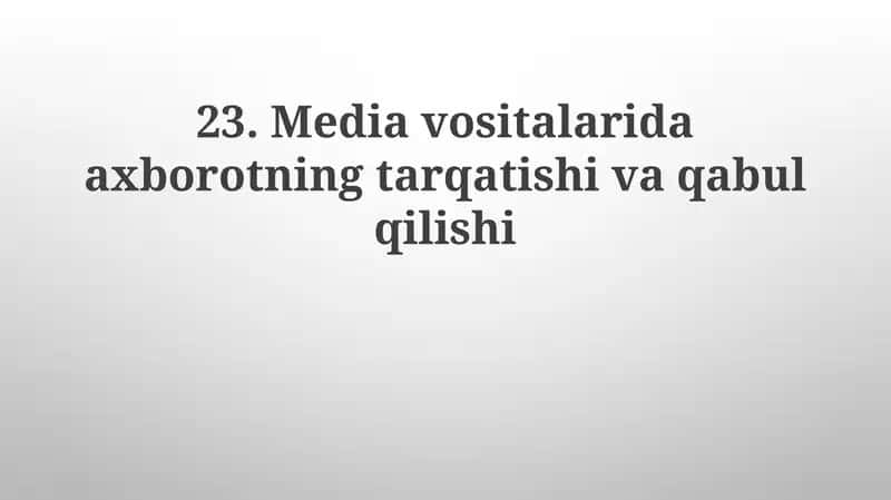 Ommaviy axborot vositalari